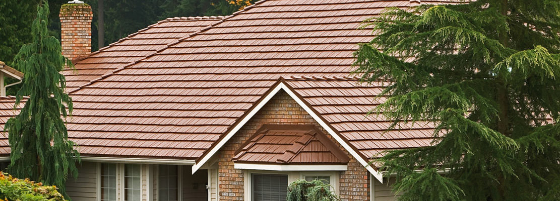 metal roof that looks like wood shingles